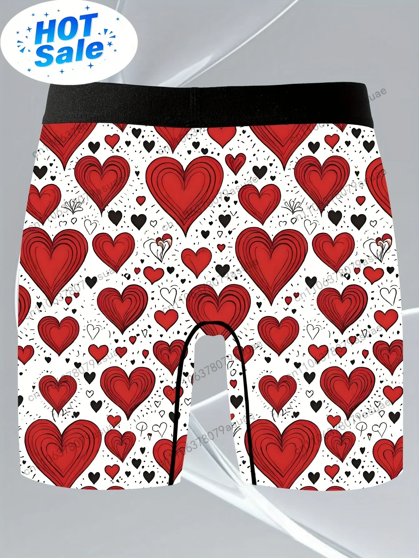 1pc Men'S Heart Print Boxer Br - đánh giá và giá Quick Dry Underwear